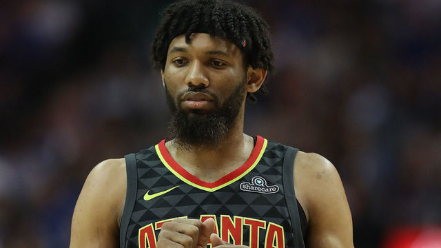 DALLAS, TX - OCTOBER 18: DeAndre' Bembry #95 of the Atlanta Hawks at American Airlines Center on October 18, 2017 in Dallas, Texas.
