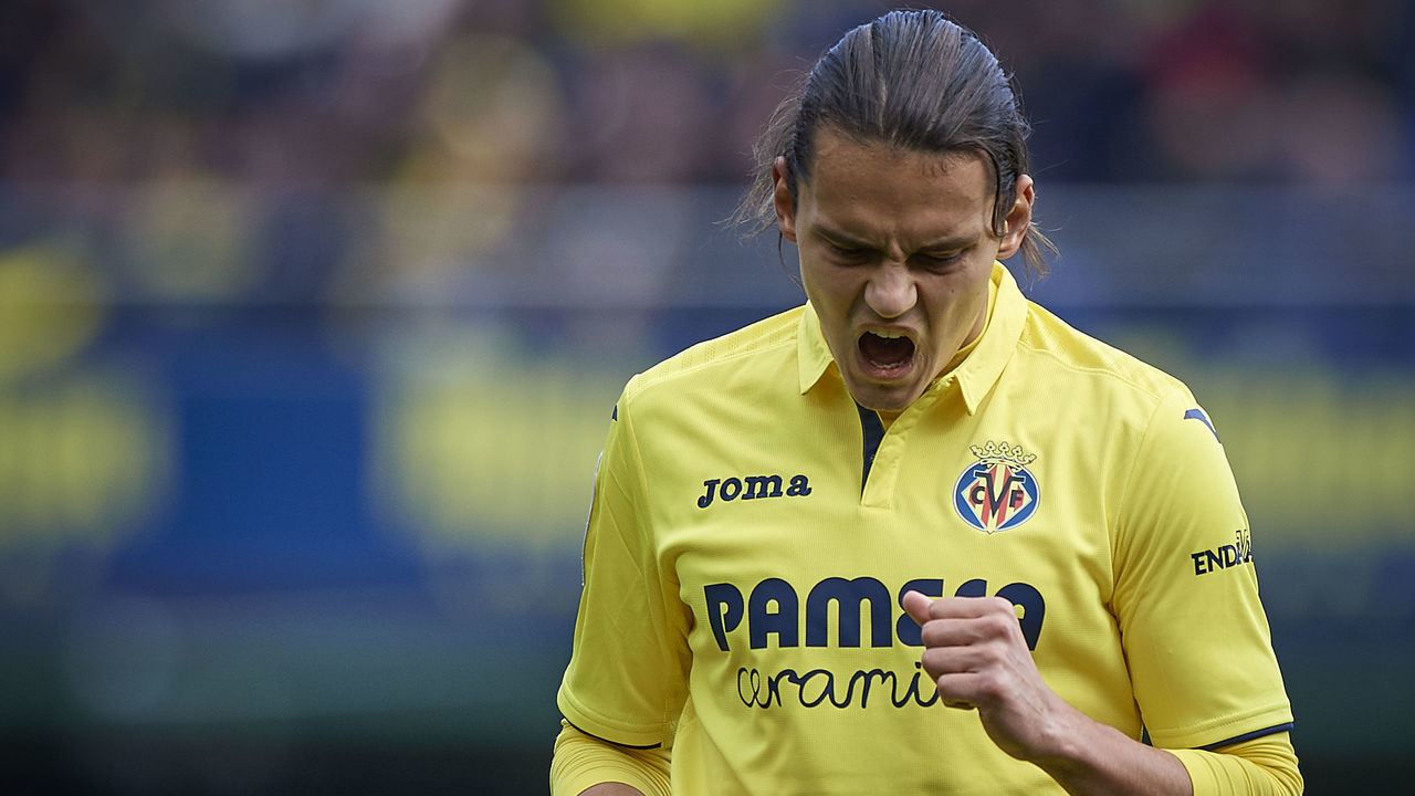 VILLARREAL, SPAIN - FEBRUARY 10: Enes Unal of Villarreal reacts during the La Liga match between Villarreal and Deportivo Alaves at Estadio de la Ceramica on February 10, 2018 in Villarreal, Spain.