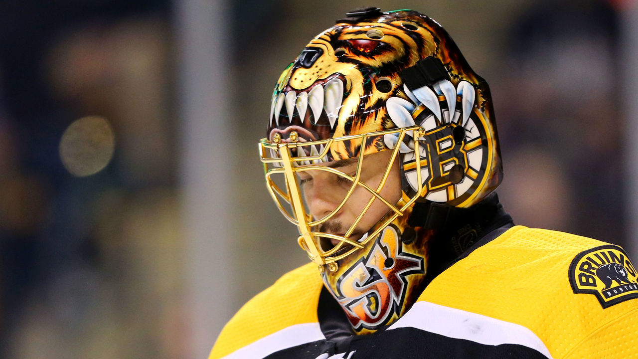 BOSTON, MA - DECEMBER 7: Tuukka Rask #40 of the Boston Bruins looks on during the second period against the Arizona Coyotes at TD Garden on December 7, 2017 in Boston, Massachusetts.