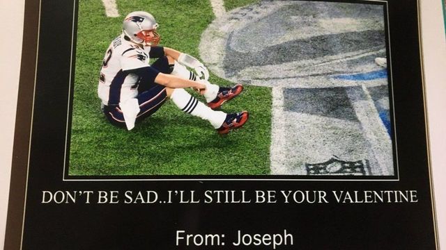 Young Eagles fan designs custom Valentine's Day cards to celebrate SB win