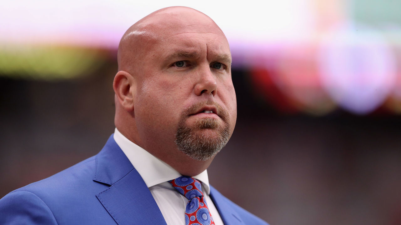GLENDALE, AZ - OCTOBER 01: General manager Steve Keim before the start of the NFL game against the San Francisco 49ers at the University of Phoenix Stadium on October 1, 2017 in Glendale, Arizona.