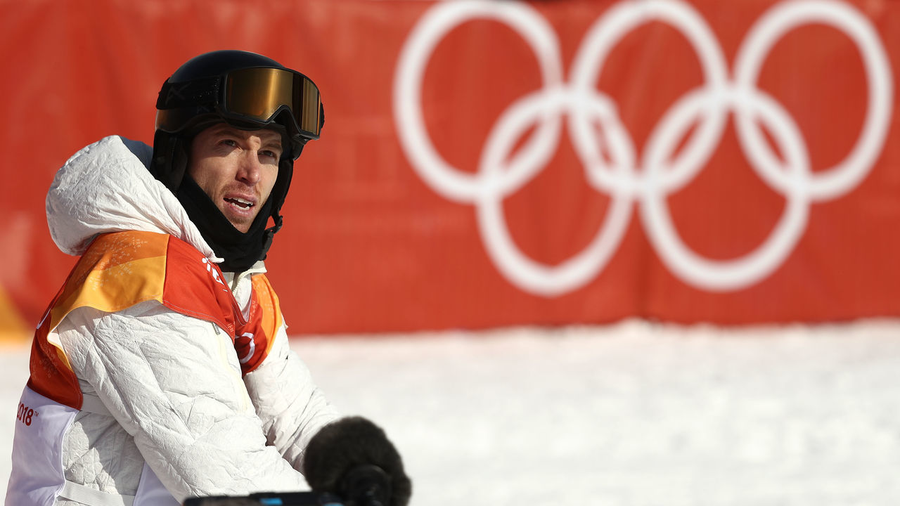 PYEONGCHANG-GUN, SOUTH KOREA - FEBRUARY 13: Shaun White of the United States reacts after his run during the Snowboard Men's Halfpipe Qualification on day four of the PyeongChang 2018 Winter Olympic Games at Phoenix Snow Park on February 13, 2018 in Pyeongchang-gun, South Korea.