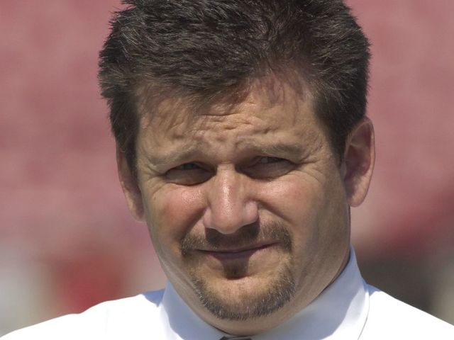 TAMPA, FL - NOVEMBER 4: Vice president Michael Bidwell of the Arizona Cardinals watches warmups before play against the Tampa Bay Buccaneers at the Raymond James Stadium on November 4, 2007 in Tampa, Florida. The Bucs won 17 - 10.