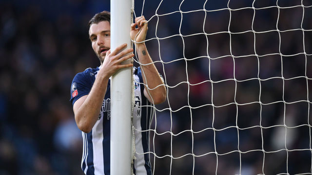 WEST BROMWICH, ENGLAND - FEBRUARY 17: Jay Rodriguez of West Bromwich Albion looks dejected following a missed chance during the The Emirates FA Cup Fifth Round between West Bromwich Albion v Southampton at The Hawthorns on February 17, 2018 in West Bromwich, England.