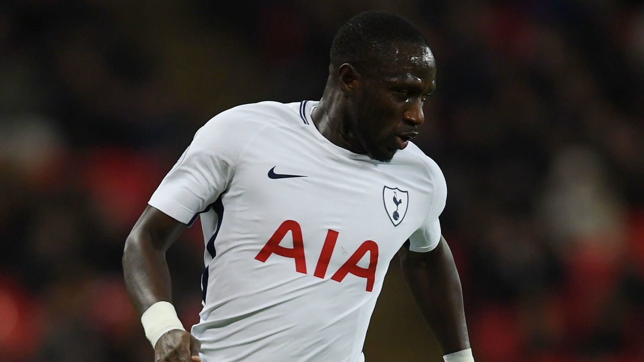LONDON, ENGLAND - JANUARY 04: Moussa Sissoko of Tottenham in action during the Premier League match between Tottenham Hotspur and West Ham United at Wembley Stadium on January 4, 2018 in London, England.