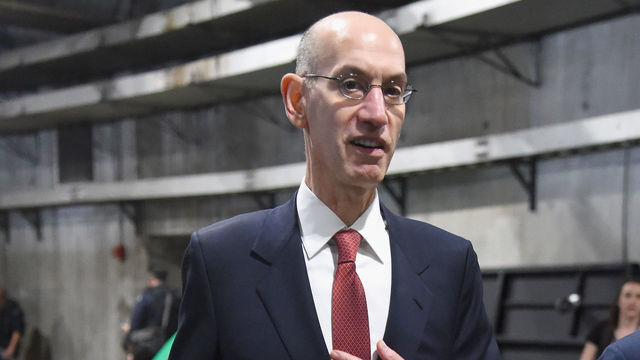 LOS ANGELES, CA - FEBRUARY 18: NBA Commisioner Adam Silver arrives to the NBA All-Star Game 2018 at Staples Center on February 18, 2018 in Los Angeles, California.