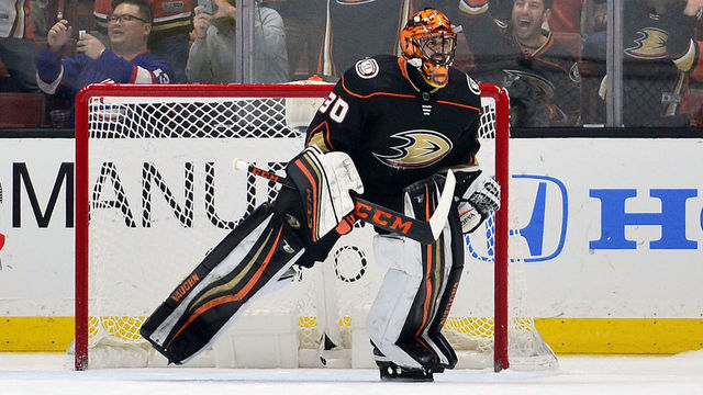 Miller, Gibson combine as Ducks shut out Golden Knights