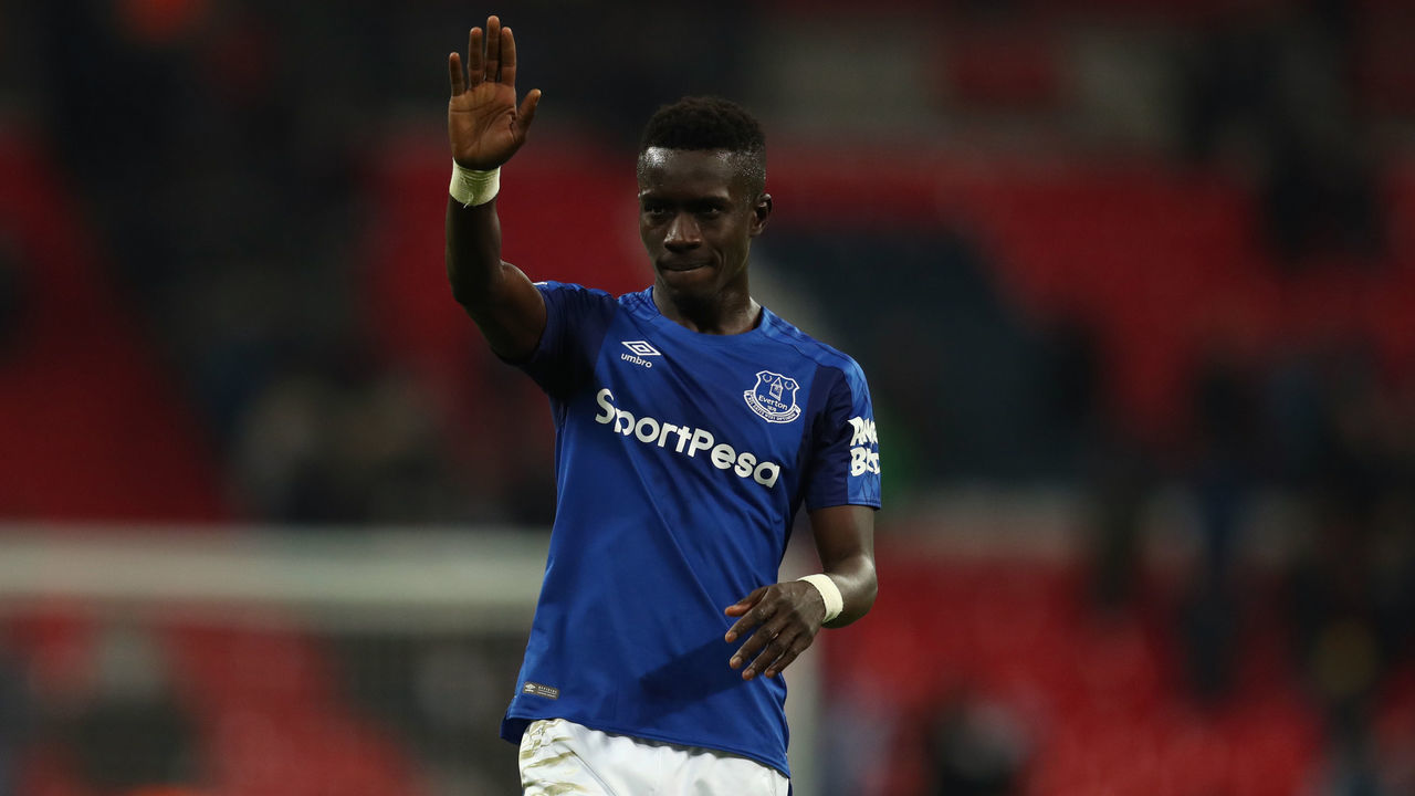 LONDON, ENGLAND - JANUARY 13: Idrissa Gueye of Everton during the Premier League match between Tottenham Hotspur and Everton at Wembley Stadium on January 13, 2018 in London, England. |