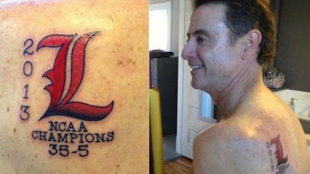 Pitino's tattoo artist willing to cover up his 2013 championship ink