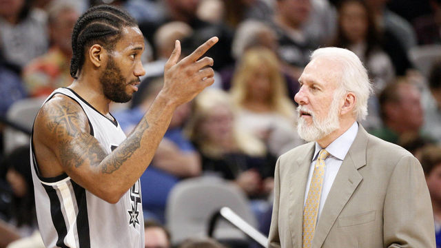 Report: Kawhi talked to Spurs officials at funeral for Pop's wife