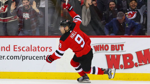 Devils' Hall extends point streak to 20 games