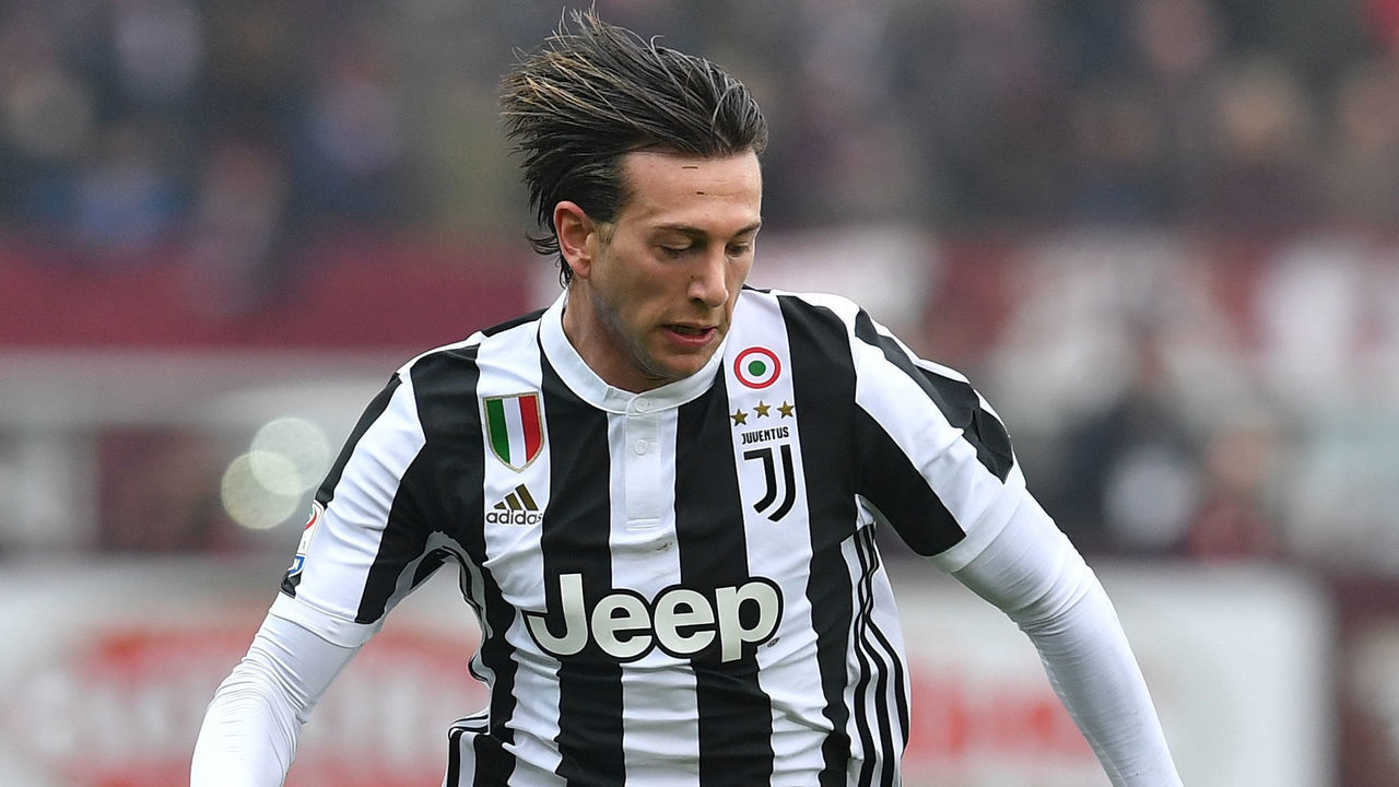 TURIN, ITALY - FEBRUARY 18: Federico Bernardeschi of Juventus in action during the Serie A match between Torino FC and Juventus at Stadio Olimpico di Torino on February 18, 2018 in Turin, Italy.