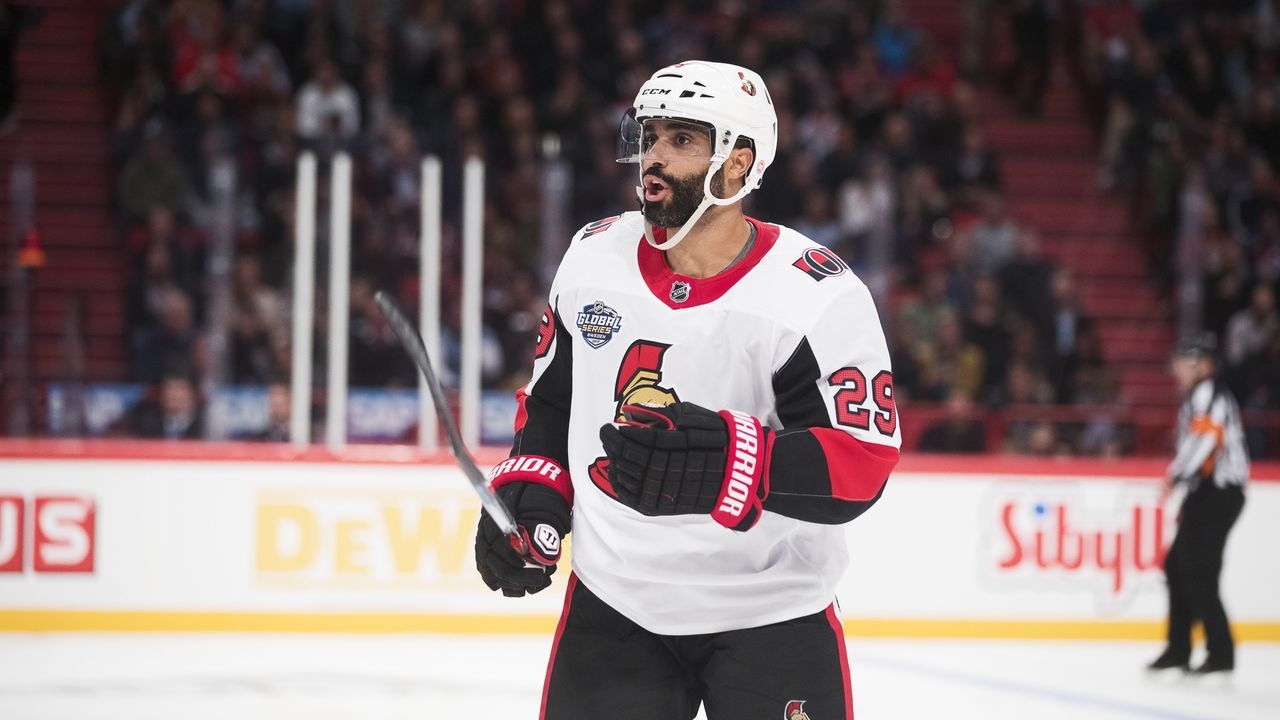 STOCKHOLM, SWEDEN - NOVEMBER 10: Johnny Oduya #29of Ottawa Senators during the 2017 SAP NHL Global Series match between Ottawa Senators and Colorado Avalanche at Ericsson Globe on November 10, 2017 in Stockholm, .