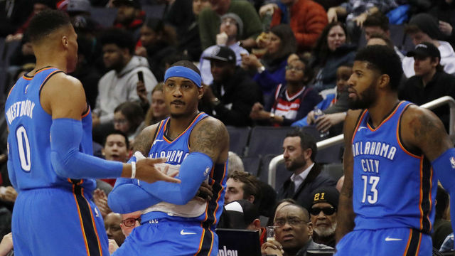 George feels Thunder's Big 3 are being 'officiated differently'