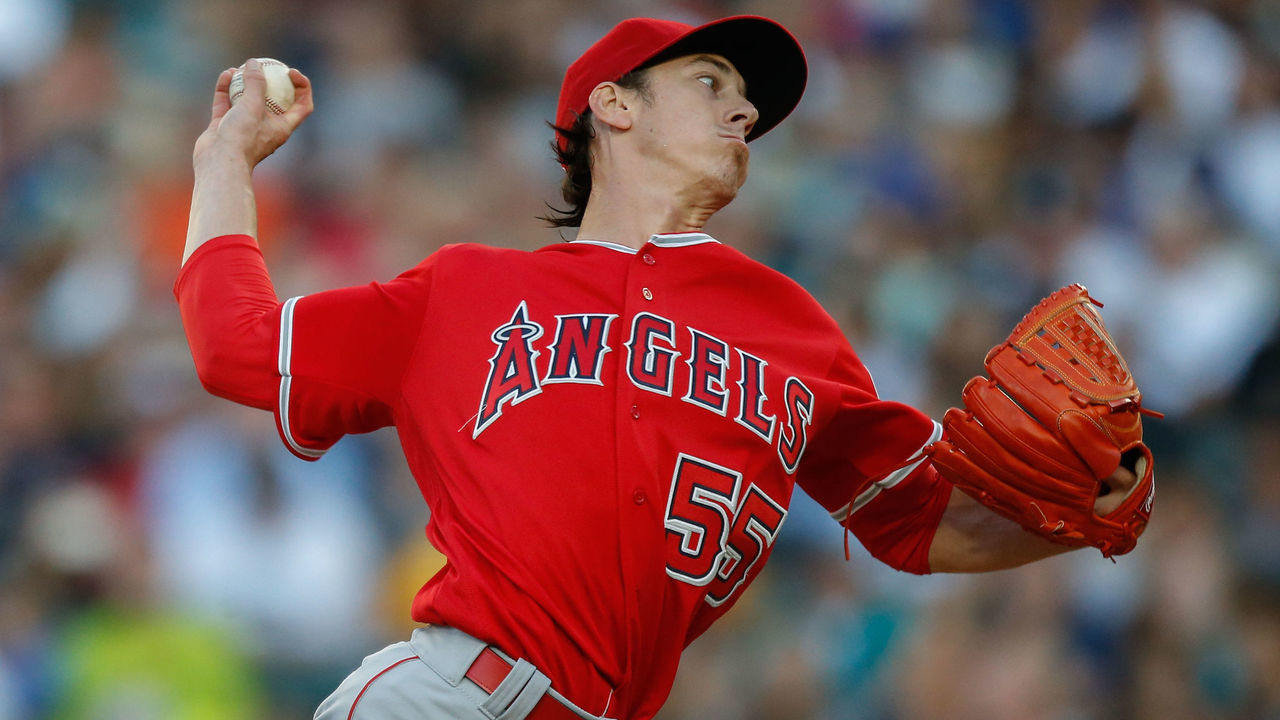 SEATTLE, WA - AUGUST 05: Starting pitcher Tim Lincecum #55 of the Los Angeles Angels of Anaheim pitches against the Seattle Mariners in the first inning at Safeco Field on August 5, 2016 in Seattle, Washington.