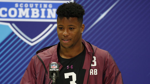 NFL Combine - Day 1: Barkley stars in testing