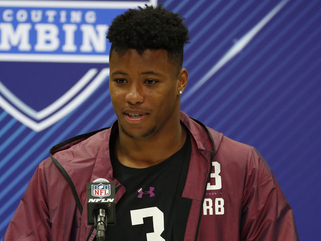 NFL Combine - Day 1: Barkley stars in testing