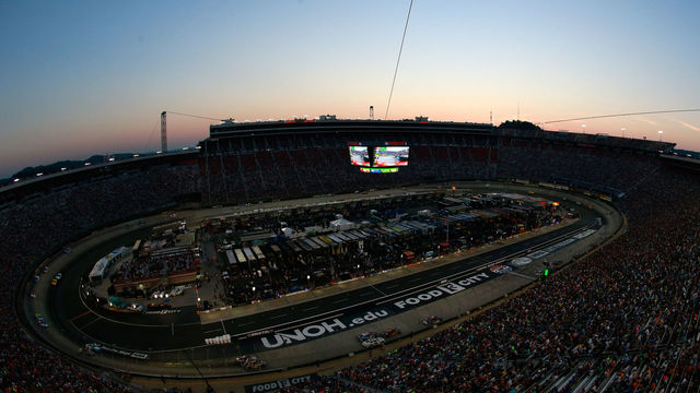 BRISTOL, TN - AUGUST 19: General view during the Monster Energy NASCAR Cup Series Bass Pro Shops NRA Night Race at Bristol Motor Speedway on August 19, 2017 in Bristol, Tennessee.