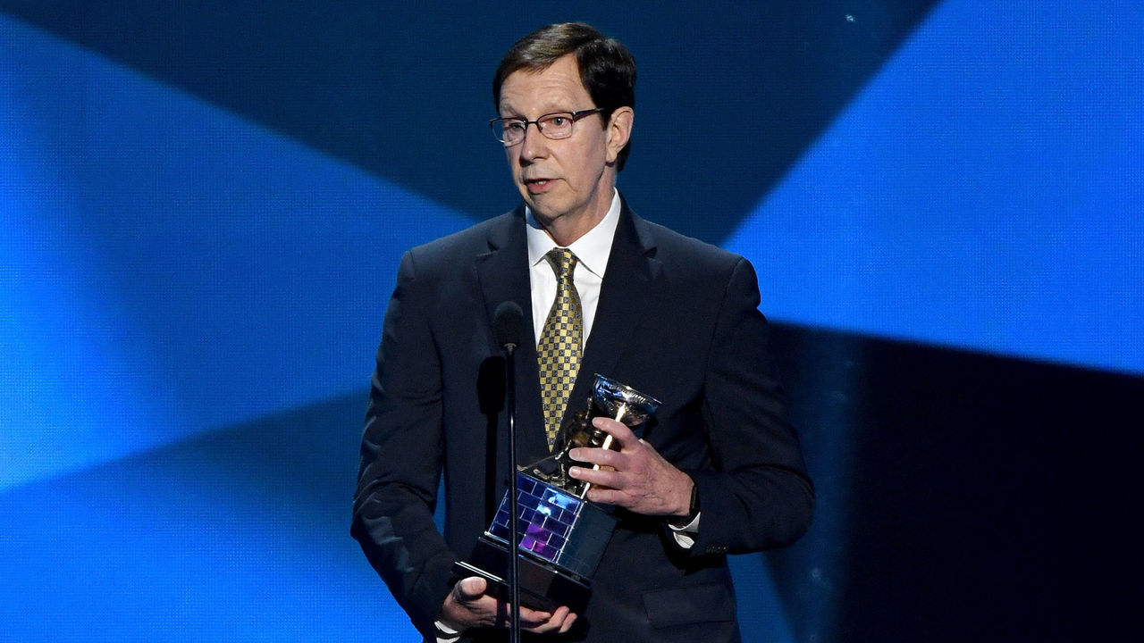 LAS VEGAS, NV - JUNE 21: President of Hockey Operations and general manager David Poile of the Nashville Predators speaks after winning the NHL General Manager of the Year Award (Most Outstanding General Manager) during the 2017 NHL Awards and Expansion Draft at T-Mobile Arena on June 21, 2017 in Las Vegas, Nevada.