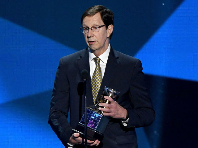 LAS VEGAS, NV - JUNE 21: President of Hockey Operations and general manager David Poile of the Nashville Predators speaks after winning the NHL General Manager of the Year Award (Most Outstanding General Manager) during the 2017 NHL Awards and Expansion Draft at T-Mobile Arena on June 21, 2017 in Las Vegas, Nevada.