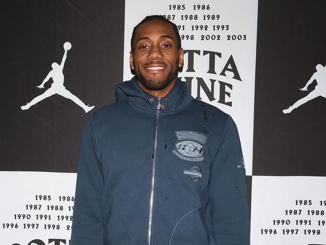 NEW ORLEANS, LA - FEBRUARY 17: Kawhi Leonard of San Antonio Spurs attends Jordan Brand: 2017 All-Star Party at Seven Three Distilling Co. on February 17, 2017 in New Orleans, Louisiana.