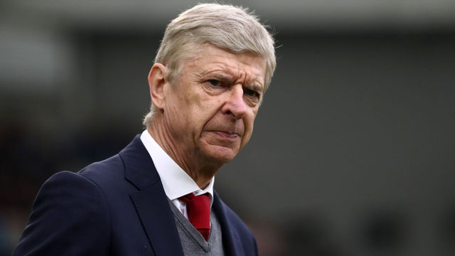 BRIGHTON, ENGLAND - MARCH 04: Arsene Wenger manager / head coach of Arsenal during the Premier League match between Brighton and Hove Albion and Arsenal at Amex Stadium on March 4, 2018 in Brighton, England.