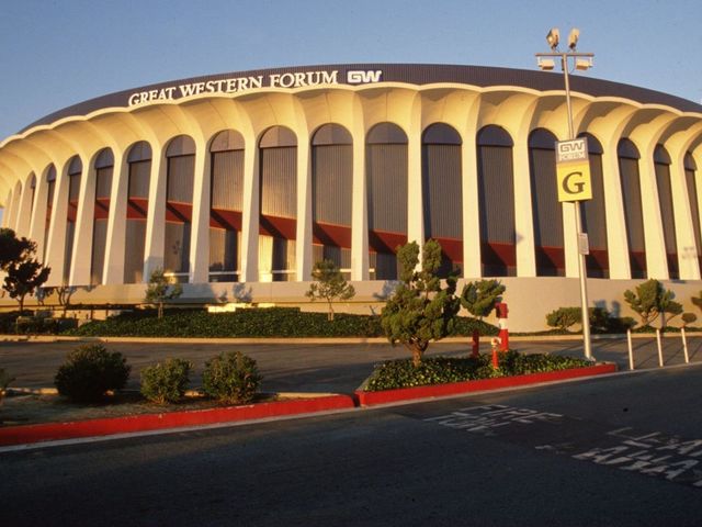 1989: A SHOT OF THE EXTERIOR OF THE GREAT WESTERN FORUM IN INGLEWOOD, CALIFORNIA. Mandatory Credit: Rick Stewart/ALLSPORT