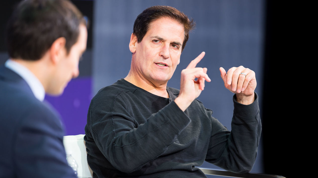 NEW YORK, NY - NOVEMBER 09: Andrew Ross Sorkin and Mark Cuban speak onstage at The New York Times 2017 DealBook Conference at Jazz at Lincoln Center on November 9, 2017 in New York City.