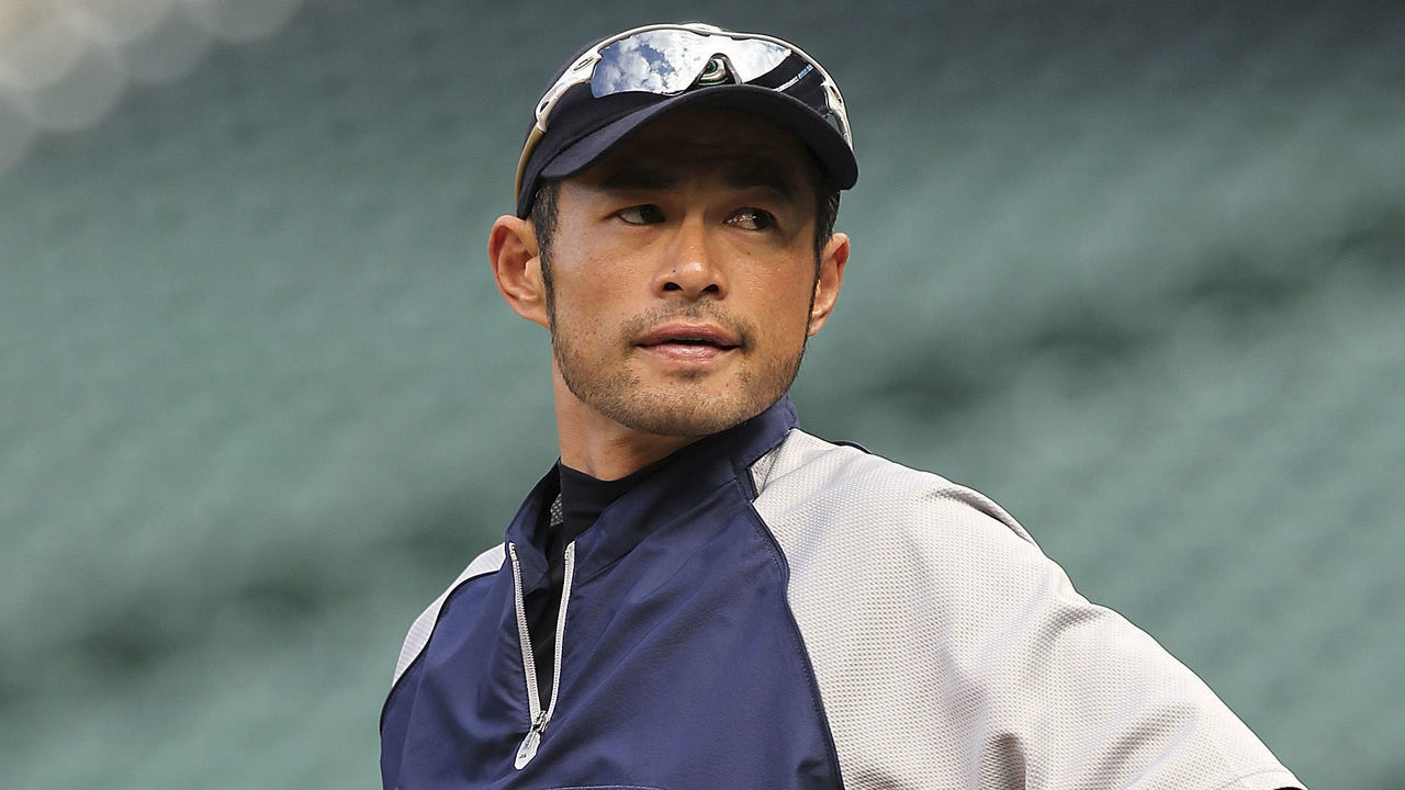 SEATTLE, WA - APRIL 18: Ichiro Suzuki #51 of the Seattle Mariners looks on during batting practice prior to the game against the Cleveland Indians at Safeco Field on April 18, 2012 in Seattle, Washington.