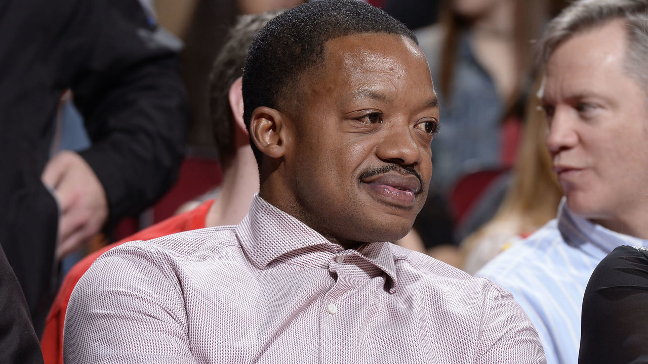 HOUSTON, TX - FEBRUARY 3: Former NBA player, Steve Francis attends the Chicago Bulls against the Houston Rockets on February 3, 2017 at the Toyota Center in Houston, Texas. Mandatory Copyright Notice: Copyright 2017 NBAE