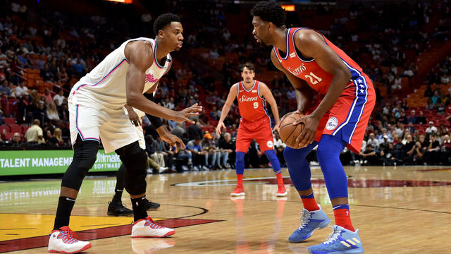 Embiid claims Whiteside attempted to target his oft-injured back