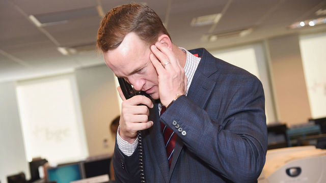 NEW YORK, NY - SEPTEMBER 12: Peyton Manning attends Annual Charity Day hosted by Cantor Fitzgerald, BGC and GFI at BGC Partners, INC on September 12, 2016 in New York City.