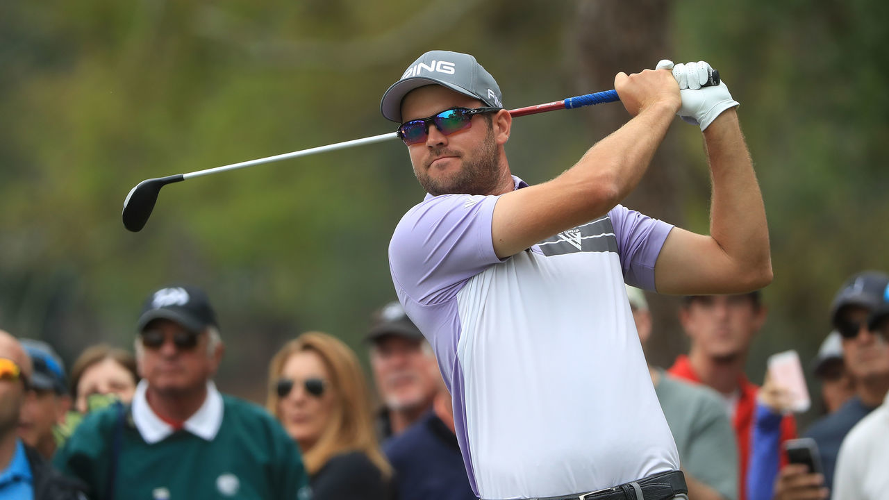 PALM HARBOR, FL - MARCH 10: Corey Conners of Canada plays his shot from the second tee during the third round of the Valspar Championship at Innisbrook Resort Copperhead Course on March 10, 2018 in Palm Harbor, Florida.