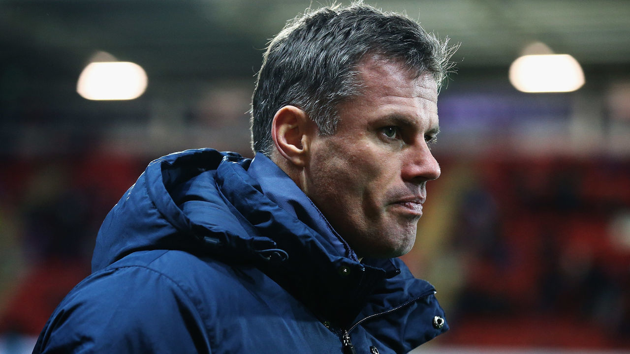 ROTHERHAM, ENGLAND - NOVEMBER 20: Jamie Carragher of England looks on during the International U17 Friendly match between England U17 and Germany U17 at the New York Stadium on November 20, 2015 in Rotherham, England.
