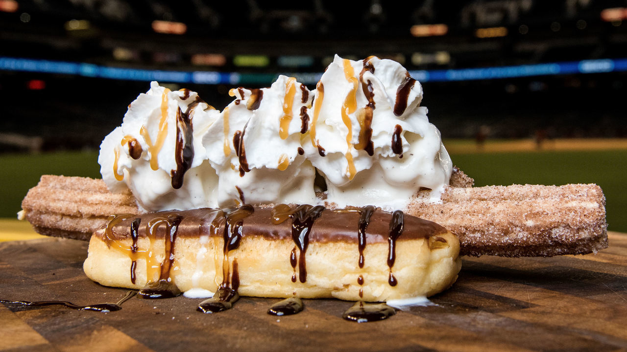 PHOENIX, AZ - MAY 24: In this photo illustration, the Churro Dog is seen at Chase Field on May 24, 2017 in Phoenix, Arizona. (Photo Illustration by Sarah Sachs/Arizona Diamondbacks/Getty Images)