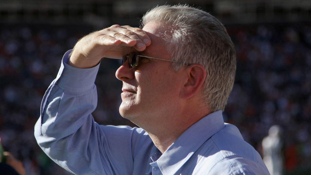 DENVER - SEPTEMBER 19: Tod Leiweke CEO of the Seattle Seahawks watches from the bench as they face the Denver Broncos at INVESCO Field at Mile High on September 19, 2010 in Denver, Colorado. The Broncos defeated the Seahawks 31-14.