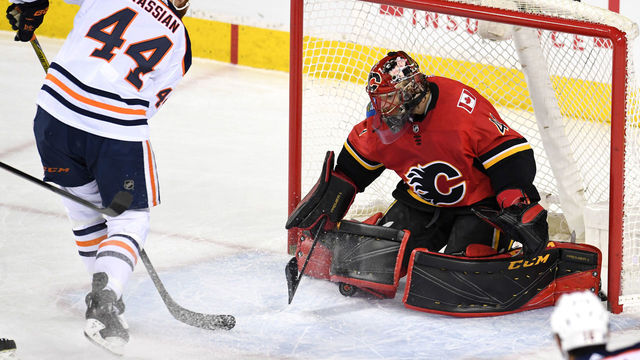 Smith picks up shutout as Flames end 7-game losing streak vs. Oilers