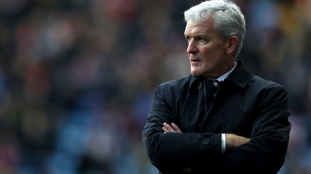 COVENTRY, ENGLAND - JANUARY 06: Mark Hughes, Manager of Stoke City during the The Emirates FA Cup Third Round match between Coventry City and Stoke City at Ricoh Arena on January 6, 2018 in Coventry, England.