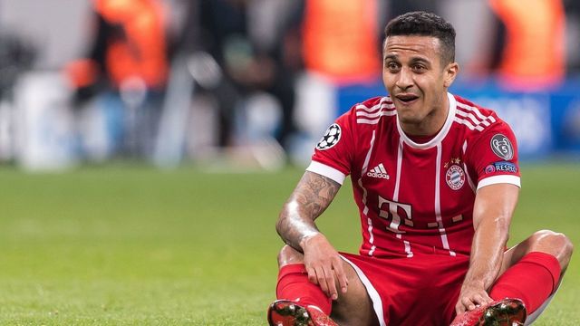 Thiago Alcantara do Nascimento of FC Bayern Munich during the UEFA Champions League round of 16 match between Besiktas AS and Bayern Munchen at the Vodafone Arena on March 14, 2018 in Istanbul, Turkey
