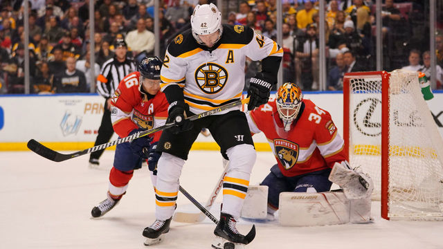 Bruins' Backes assessed match penalty for hit on Panthers' Trocheck