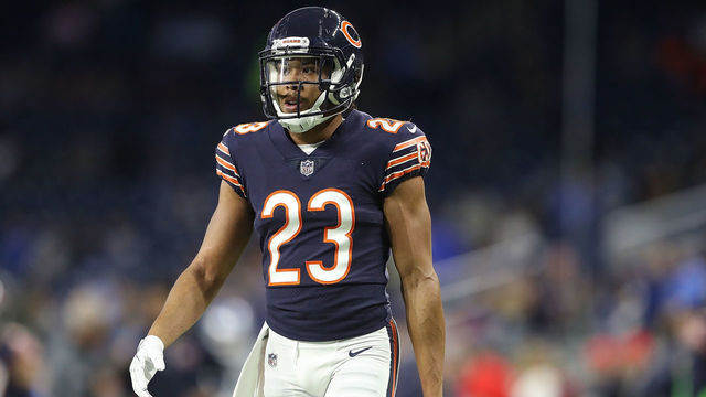 DETROIT, MI - DECEMBER 16: Kyle Fuller #23 of the Chicago Bears warms up prior to the start of the game against the Detroit Lions at Ford Field on December 16, 2017 in Detroit, Michigan. Detroit defeated Chicago 20-10.