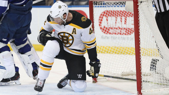 Bruins' Backes will miss at least a couple games with cut to his knee