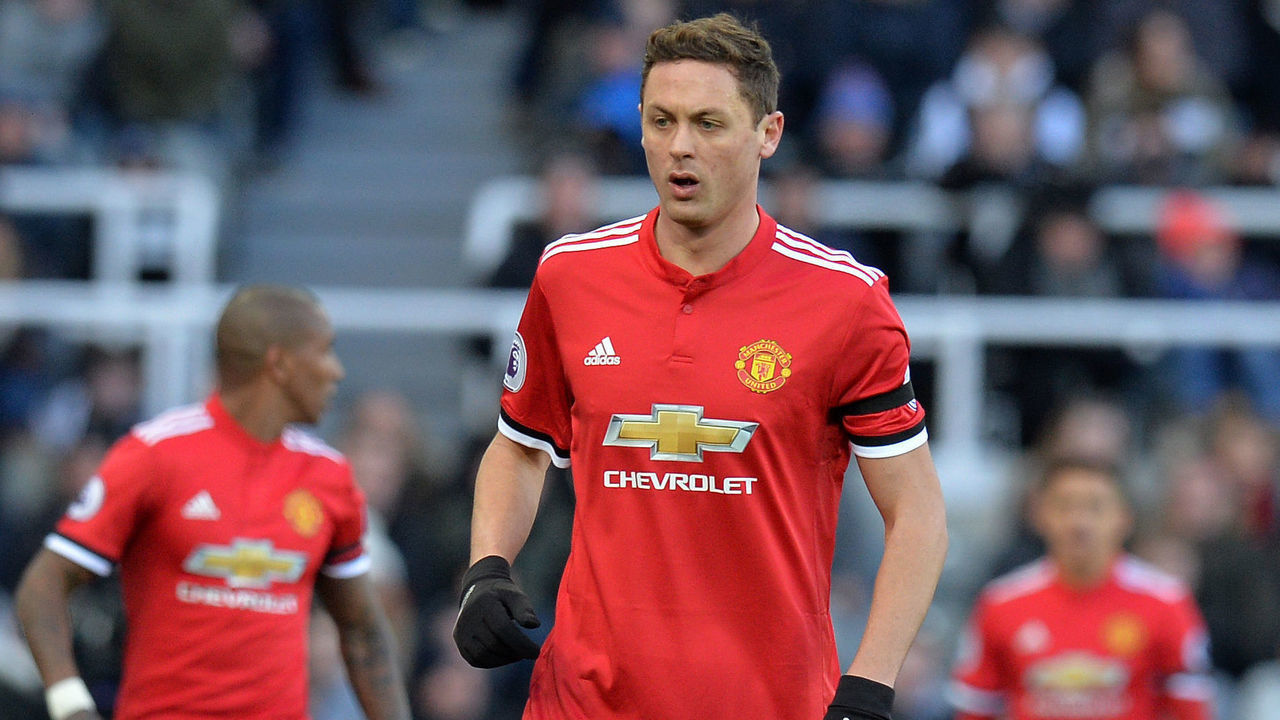 NEWCASTLE UPON TYNE, ENGLAND - FEBRUARY 11: Nemanja Matic of Manchester United in action during the Premier League match between Newcastle United and Manchester United at St. James Park on February 10, 2018 in Newcastle upon Tyne, England.
