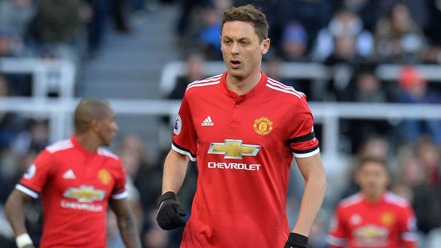 NEWCASTLE UPON TYNE, ENGLAND - FEBRUARY 11: Nemanja Matic of Manchester United in action during the Premier League match between Newcastle United and Manchester United at St. James Park on February 10, 2018 in Newcastle upon Tyne, England.