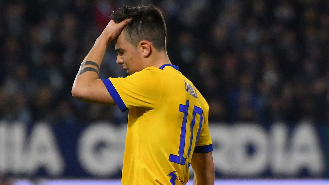 FERRARA, ITALY - MARCH 17: Paulo Exequiel Dybala of Juventus reacts during the serie A match between Spal and Juventus at Stadio Paolo Mazza on March 17, 2018 in Ferrara, Italy.