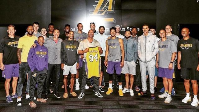 The Rock: 'I saw lots of hungry eyes' during pep talk with Lakers