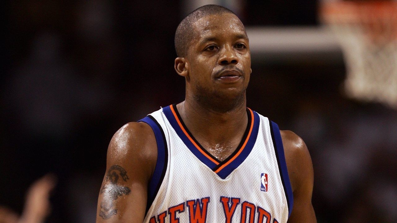 BOSTON - NOVEMBER 24: Steve Francis #1 of the New York Knicks walks on the court during a game against the Boston Celtics at the TD Banknorth Garden on November 24, 2006 in Boston, Massachusetts. The New York Knicks defeated the Boston Celtics 101-77.