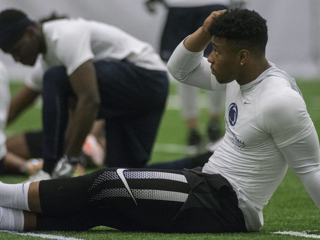 Barkley skips Penn State pro day without RB coaches in attendance