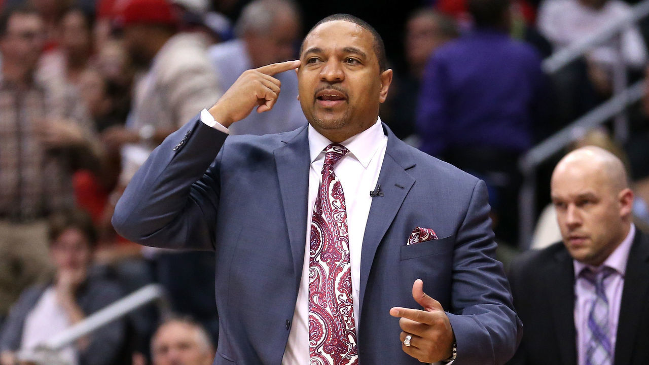LOS ANGELES, CA - APRIL 29: Head coach Mark Jackson of the Golden State Warriors gives instructions in the game against the Los Angeles Clippers in Game Five of the Western Conference Quarterfinals during the 2014 NBA Playoffs at Staples Center on April 29, 2014 in Los Angeles, California.