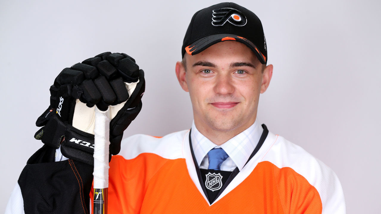 SUNRISE, FL - JUNE 27: Cooper Marody, 158th overall pick by the Philadelphia Flyers poses for a portrait during the 2015 NHL Draft at BB&T Center on June 27, 2015 in Sunrise, Florida.